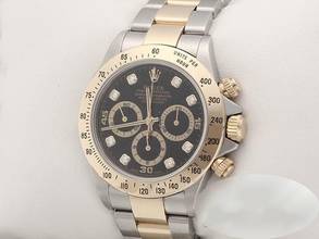 Thumbnail von Rolex Daytona 16523 2000 Zenith Stahl Gelbgold 750 Diamanten Chronograph Gold