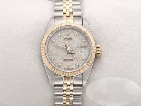  Rolex Lady-Datejust Edelstahl Gelbgold 750 Diamanten Automatik Gold Stahl Damen 