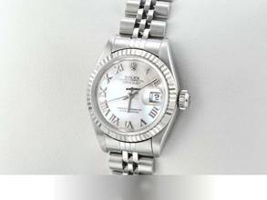 Thumbnail von Rolex Lady-Datejust Edelstahl Weissgold 750 2005 Perlmutt Automatik Stahl Gold