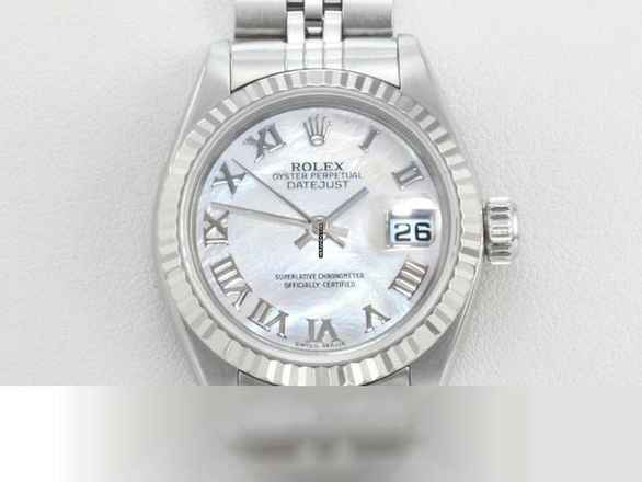  Rolex Lady-Datejust Edelstahl Weissgold 750 2005 Perlmutt Automatik Stahl Gold 