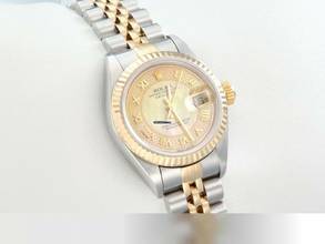 Thumbnail von Rolex Lady-Datejust Edelstahl Gelbgold 750 2000 Perlmutt Automatik Stainless Steel 18kt Yellow Gold Stahl Jubilé-band Chronometer Oyster