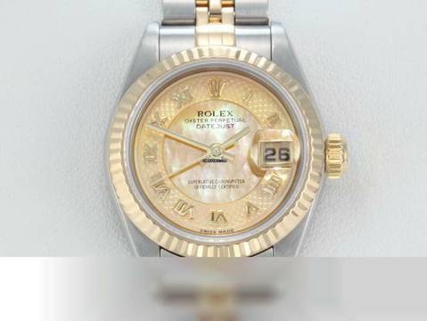  Rolex Lady-Datejust Edelstahl Gelbgold 750 2000 Perlmutt Automatik Stainless Steel 18kt Yellow Gold Stahl Jubilé-band Chronometer Oyster 