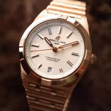 Thumbnail von Breitling Chronomat 36 Automatic 36MM Rose Gold Silver Dial NEW