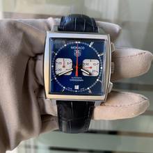 Thumbnail von TAG Heuer Monaco chronograph CW2113 Steve McQueen blue dial Full Set