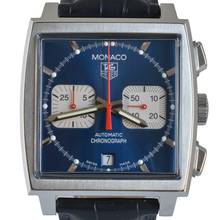 Thumbnail von TAG Heuer Monaco chronograph CW2113 Steve McQueen blue dial Full Set