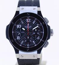 Thumbnail von Hublot Big Bang 44 mm Chronograph Stahl Keramik Racing Dial Rubber Strap 44mm B+P