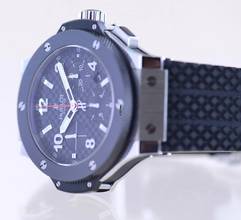 Thumbnail von Hublot Big Bang 44 mm Chronograph Stahl Keramik Racing Dial Rubber Strap 44mm B+P