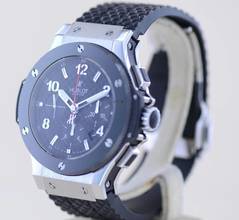 Thumbnail von Hublot Big Bang 44 mm Chronograph Stahl Keramik Racing Dial Rubber Strap 44mm B+P
