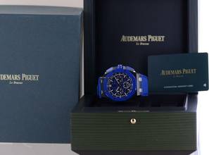Thumbnail von Audemars Piguet Royal Oak Offshore Chronograph 43mm Chronograph Blue Black Ceramic B+P