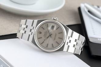Thumbnail von Rolex Datejust Oysterquartz Silver Dial Stahl Weissgold Herrenuhr Ref. 17014
