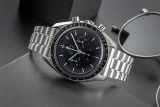 Thumbnail von Omega Speedmaster Professional Moonwatch Chronograph Stahl Handaufzug Ref. 3590.50.00 B&P