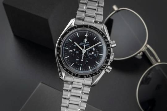  Omega Speedmaster Professional Moonwatch Chronograph Stahl Handaufzug Ref. 3590.50.00 B&P 