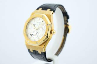 Thumbnail von Audemars Piguet Royal Oak Dual Time 39mm - 18K Yellow Gold - White Dial - Box+Papers - 24 Months Warranty 26120BA.OO.D088CR.01 2008