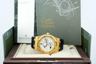 Thumbnail von Audemars Piguet Royal Oak Dual Time 39mm - 18K Yellow Gold - White Dial - Box+Papers - 24 Months Warranty 26120BA.OO.D088CR.01 2008