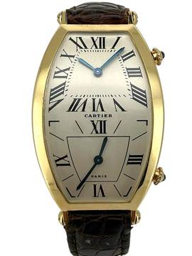  Cartier Tonneau Dual Time W1502853 