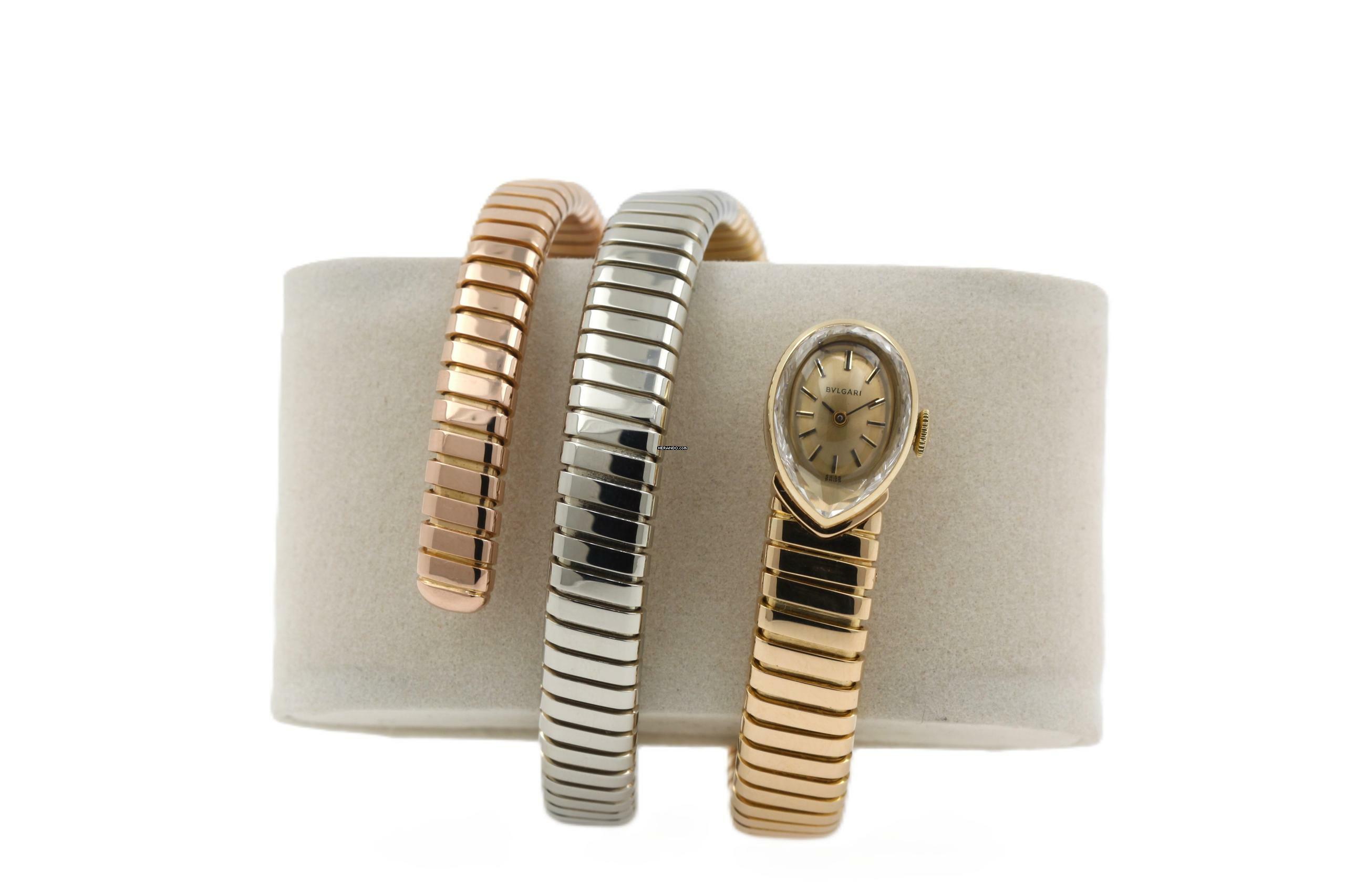 Bulgari Serpenti Tubogas Serpenti 18K Tri Color Gold Juvenia Vintage