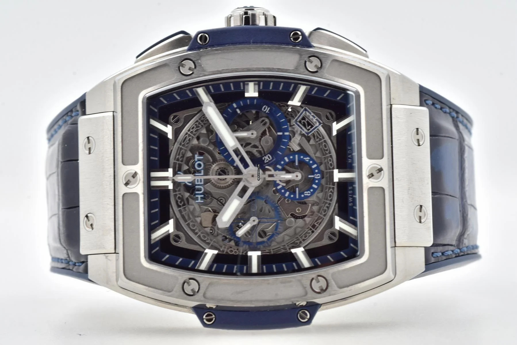  Hublot Spirit of Big Bang Blue Chronograph 601.NX.7170.LR Titanium 