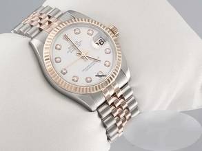 Thumbnail von Rolex Datejust 31 31mm 178271 2018 Edelstahl Rosegold 750 Diamanten Automatik Stainless Steel 18kt Rose Gold Jubilé-band Chronometer White Dial