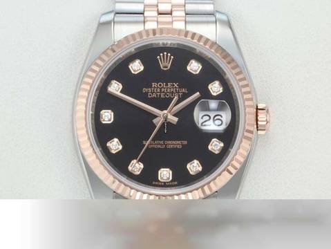  Rolex Datejust 36 36mm 116231 2018 Stahl Rosegold 750 Diamanten Automatik 