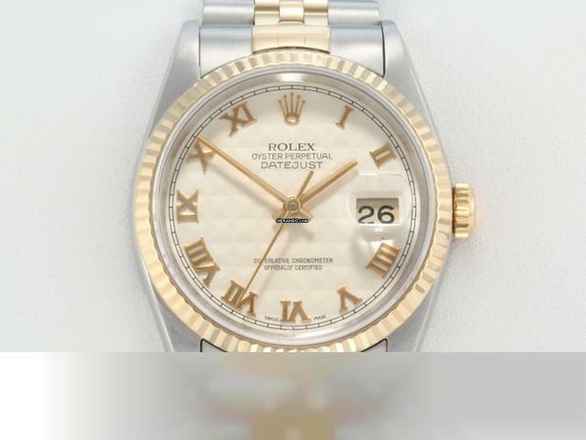  Rolex Datejust 36 36mm 16233 1994 Edelstahl Gelbgold 750 Automatik Stahl Gold 