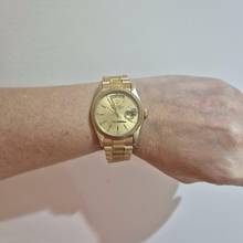 Thumbnail von Rolex Day-Date 36 36mm Presidente Bark Finish Full Gold Automático Completo