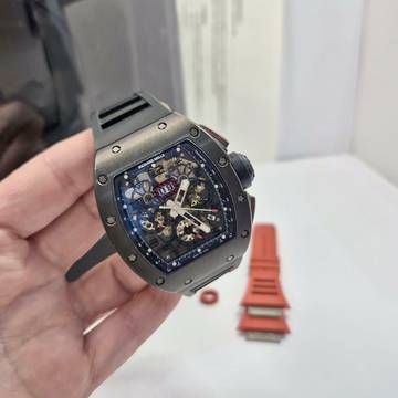  Richard Mille RM 011 Americas All Black 50 Units Edition Flyback 40x50mm Completo 