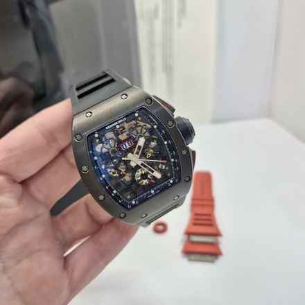  Richard Mille RM 011 Americas All Black 50 Units Edition Flyback 40x50mm Completo 