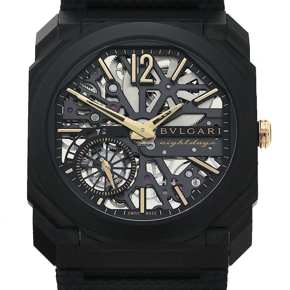 Bulgari Octo Finissimo 8 Days Black Titan 