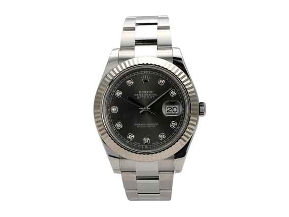  Rolex Datejust II 116334 Rhodium Diamant 