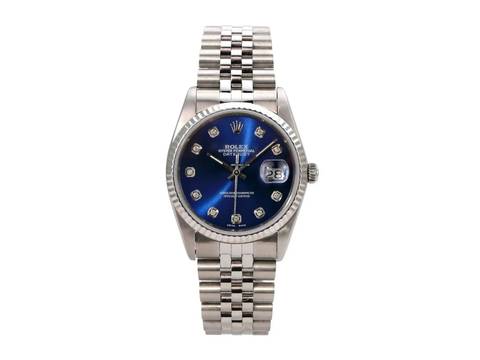 Rolex Datejust 36 Ref. 16234 Blau Diamant Jubile-Band 