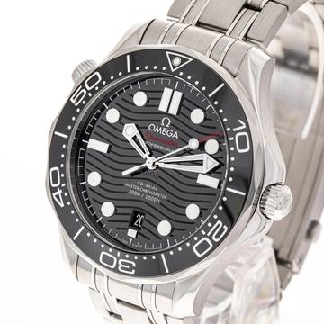  Omega Seamaster Diver 300 M Black 42 – 210.30.42.20.01.001 – NEW & Unworn – 2024 Full Set 