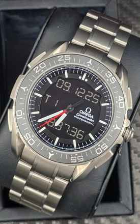  Omega Speedmaster Skywalker X-33 318.90.45.79.01.001 Quartz Titanium Very Good Condition Full Set 2018 