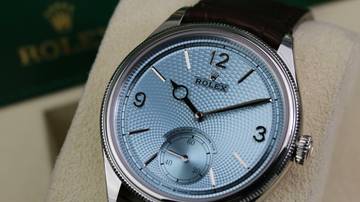 Thumbnail von Rolex 1908 Platin - Ice Blue - New Full Sticker LC100 - Fullset - 2025