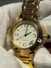 Thumbnail von Cartier Pasha C 1035 C Pasha 18K Box + Papiere Full Set-Neuer Service sofort verfügbar Einzigartiges Sammlerset-aus 1. Besitz aus 1997 !