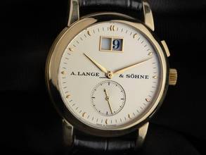 Thumbnail von A. Lange & Söhne Saxonia Großdatum Ref.105.022 2007 Original Box sehr gut Vintage