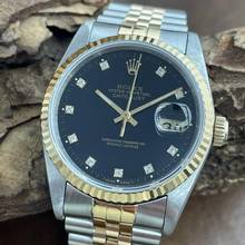 Thumbnail von Rolex Datejust 36 Datejust 36 - Diamantblatt - FULLSET 1989 - Ref. 16233