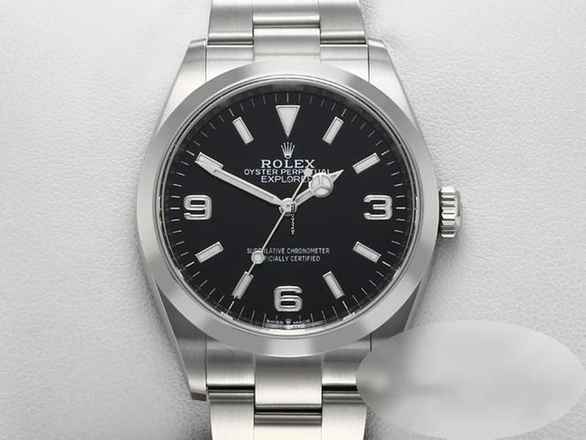  Rolex Explorer 36 124270 2021 Edelstahl Automatik Stahl Herrenuhr Stainless Steel Oyster-band Chronometer Black Dial 