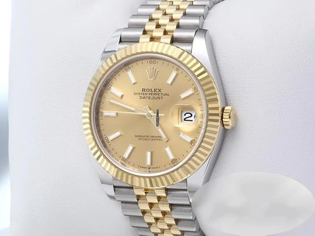 Rolex Datejust 41 126333 2023 Edelstahl Gelbgold 750 Automatik Stainless Steel 18kt Yellow Gold Jubilé-band Chronometer Oyster