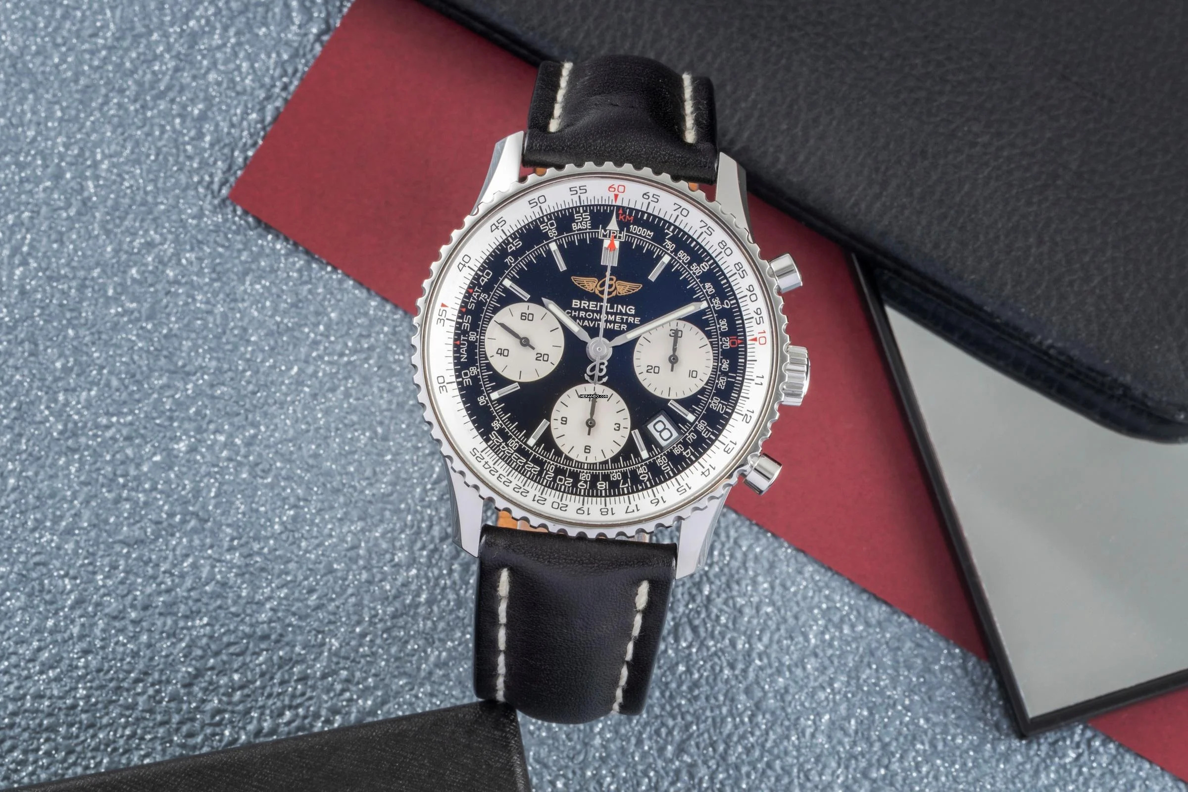  Breitling Navitimer Chronograph Edelstahl Automatik Herrenuhr Ref. A23322 
