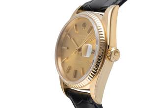 Thumbnail von Rolex Datejust 36 18K Gold Automatik Oyster Perpetual Ref. 16018 Klassiker