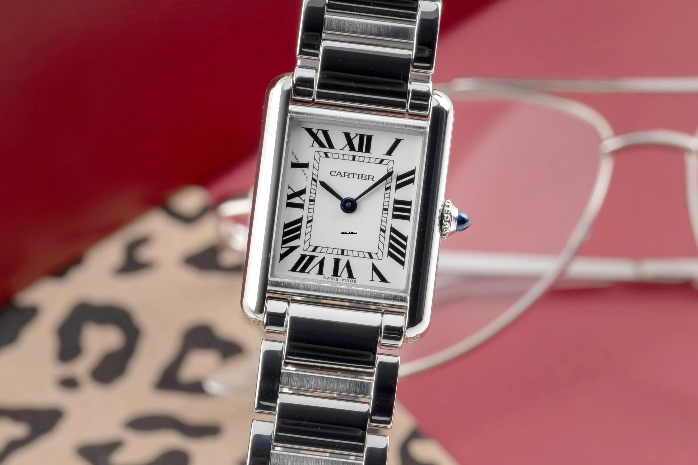Cartier Tank Must de Cartier Stahl Damenuhr Ref. WSTA0051 Box & Papiere 2021