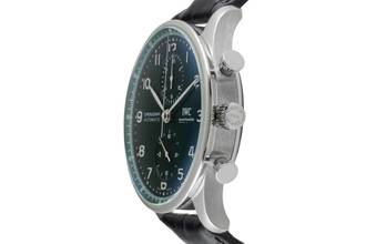 Thumbnail von IWC Portugieser Chronograph Green Dial Stahl Automatik Herrenuhr IW371615 B&P