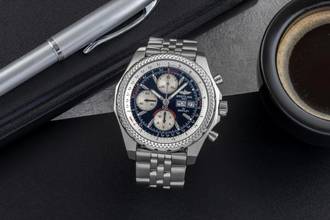Thumbnail von Breitling Bentley GT Chronograph Edelstahl Automatik Ref. A13362 B&P 2009