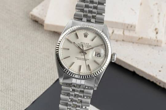  Rolex Datejust 36 Stahl / Weissgold Automatik Herrenuhr Ref. 16014 Klassiker 