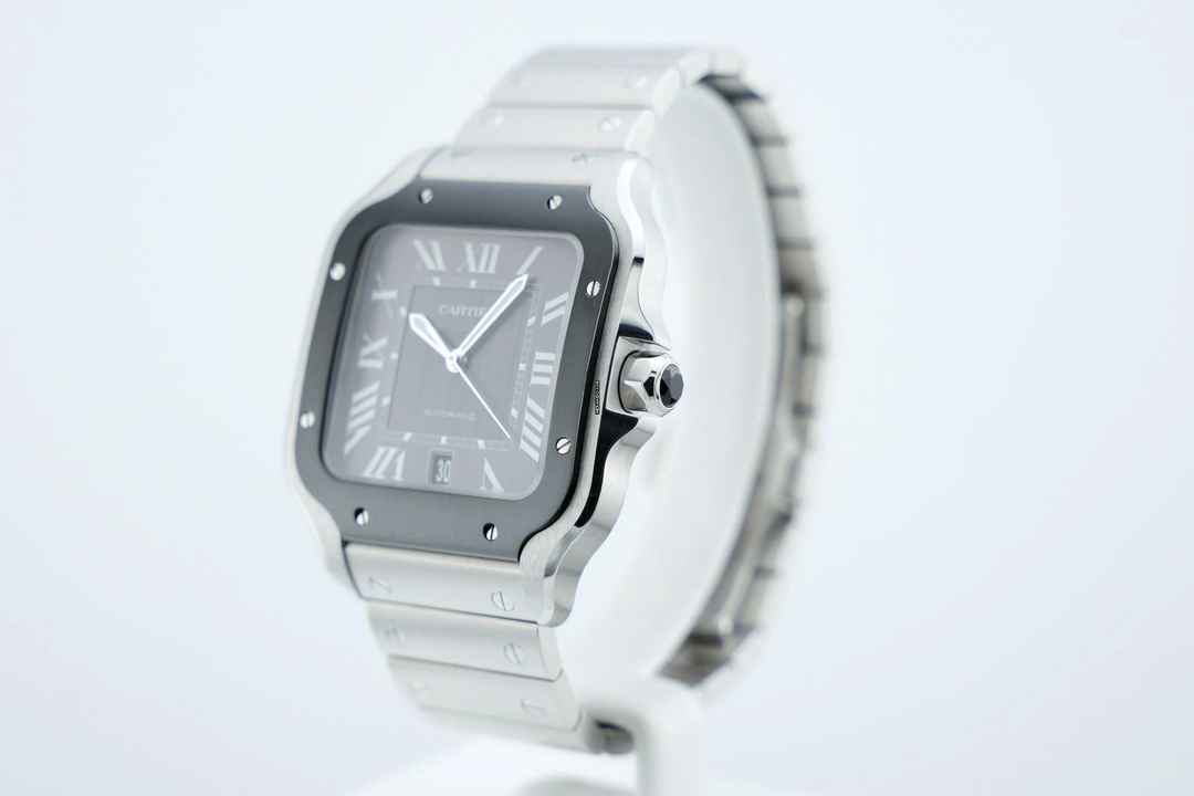  Cartier Santos Large - Box+Papers - Cartier Warranty Until 2029 - Additional Rubber Strap WSSA0037 2021 