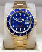 Thumbnail von Rolex Submariner Date Blue D. FULL-GOLD 18KT. WITH PAPERS TOP CONDITION year:1997