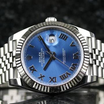  Rolex Datejust 41 Jubille - Blue Azzuro - New LC100 - 12/2025 