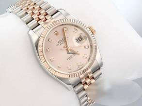 Thumbnail von Rolex Datejust 36 36mm 116231 2011 Stahl Rosegold 750 Diamanten Automatik