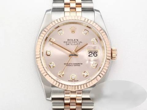  Rolex Datejust 36 36mm 116231 2011 Stahl Rosegold 750 Diamanten Automatik 