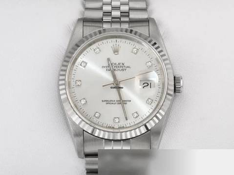  Rolex Datejust 36 36mm 16234 Stahl Weissgold 750 Diamanten Automatik Stainless Steel Jubilé-band Oyster Chronometer 